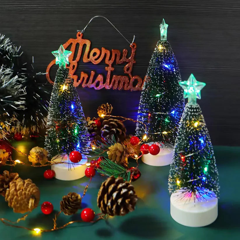 Mini Arvore de Natal com Led para Mesa